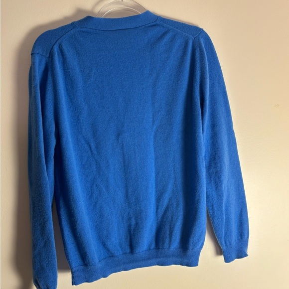 Gucci Blue V-Neck Cardigan Cashmere Sweater - Picture 6 of 8
